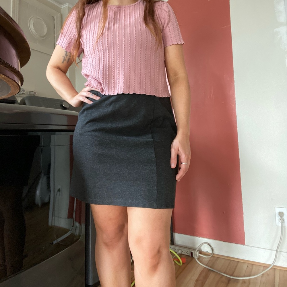 Gray skirt